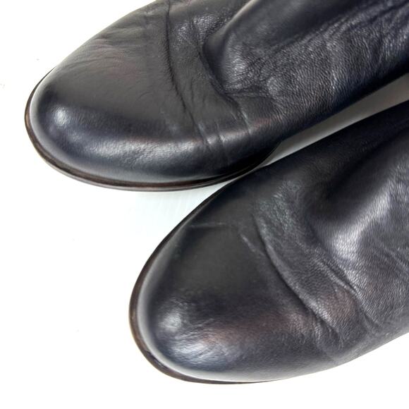 LUCKY BRAND Black Leather Ankle Boots Women's SIze 8 Capsule Classic Western - Picture 7 of 11